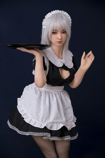 162cm/5ft3 B-Cup Silicone Sex Doll-S30 Linyin  Maid