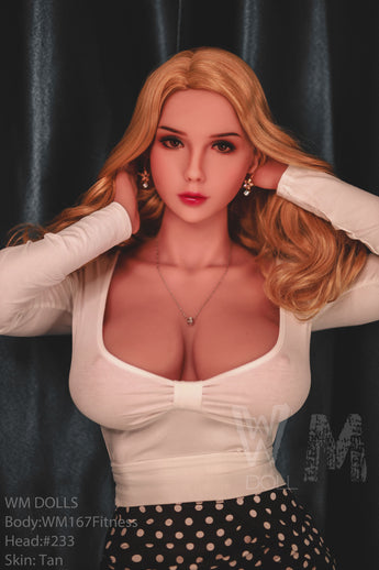 167cm/5ft5 F-Cup WM Doll Fitness TPE Sex Doll with #233 Head