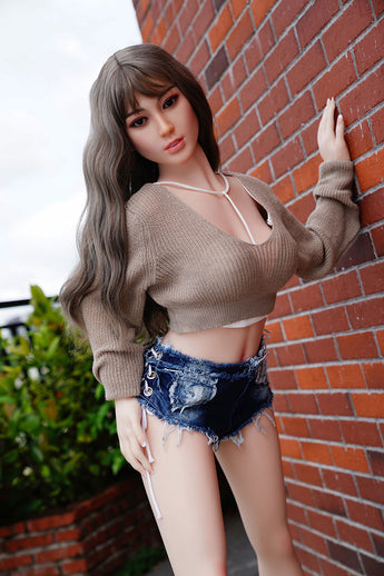 156cm/5ft1 Dolls-Castle B-Cup Silicone Sex Doll-#82